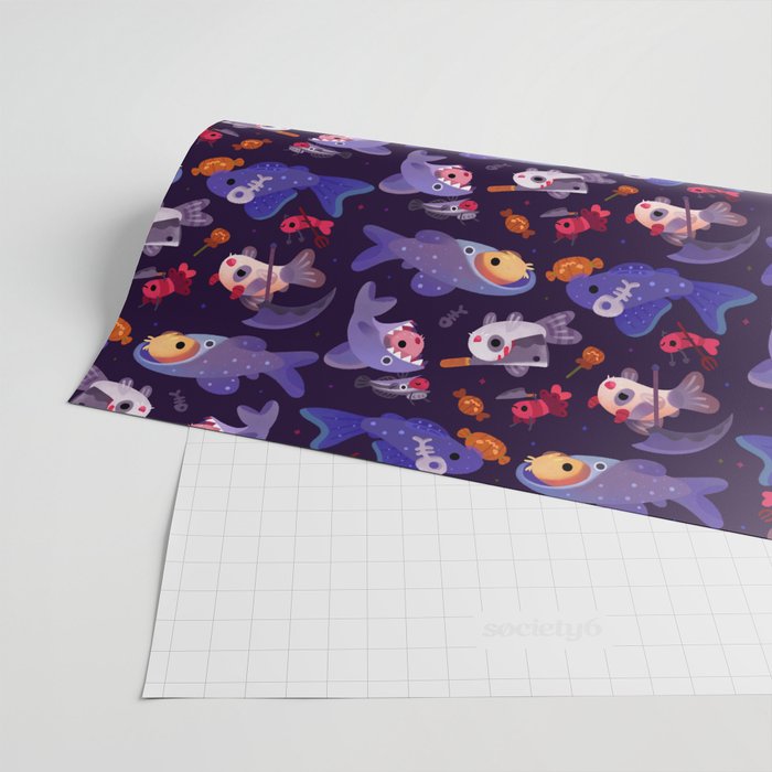Spooky Cory cats Wrapping Paper Gallery Image 2