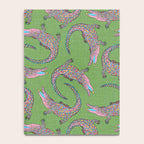 Crocodiles (Textured Green and Pink) Notebook Gallery Image 4
