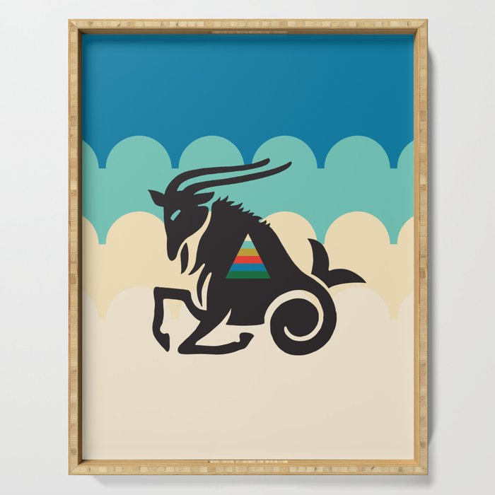 ZODIAC CAPRICORN Serving Tray Gallery Image 1