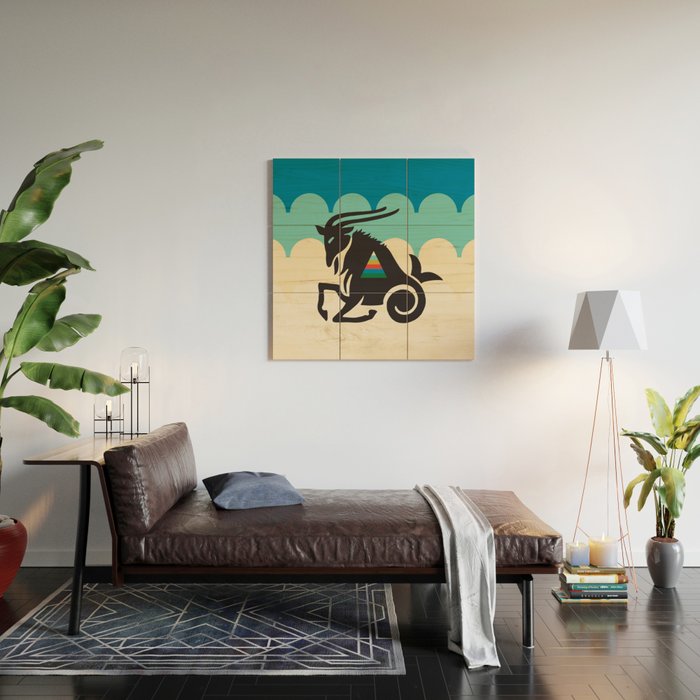 ZODIAC CAPRICORN Wood Wall Art Gallery Image 2