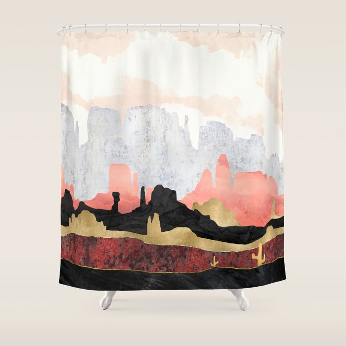 Distant Desert Shower Curtain Gallery Image 1