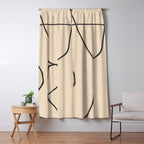 Abstract line art 23 Window Curtain Gallery Image 5
