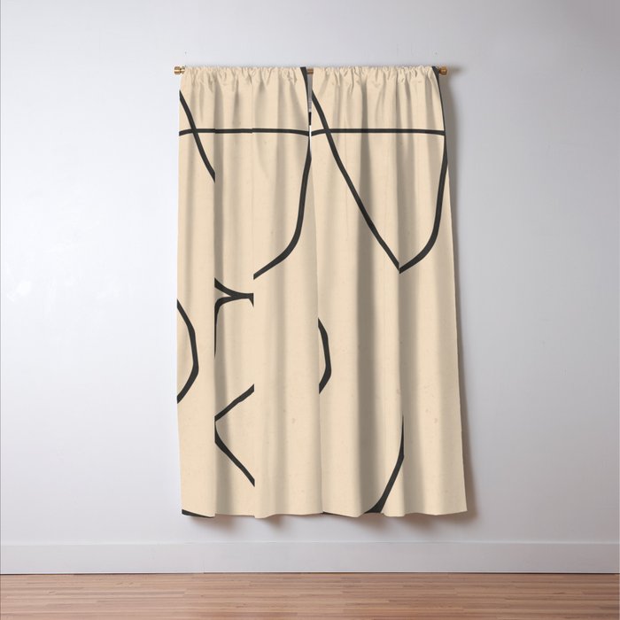 Abstract line art 23 Window Curtain Gallery Image 3