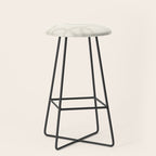 Fine Loops Mid-Century Modern Abstract Mushroom Beige and Cream Stool Gallery Image 1