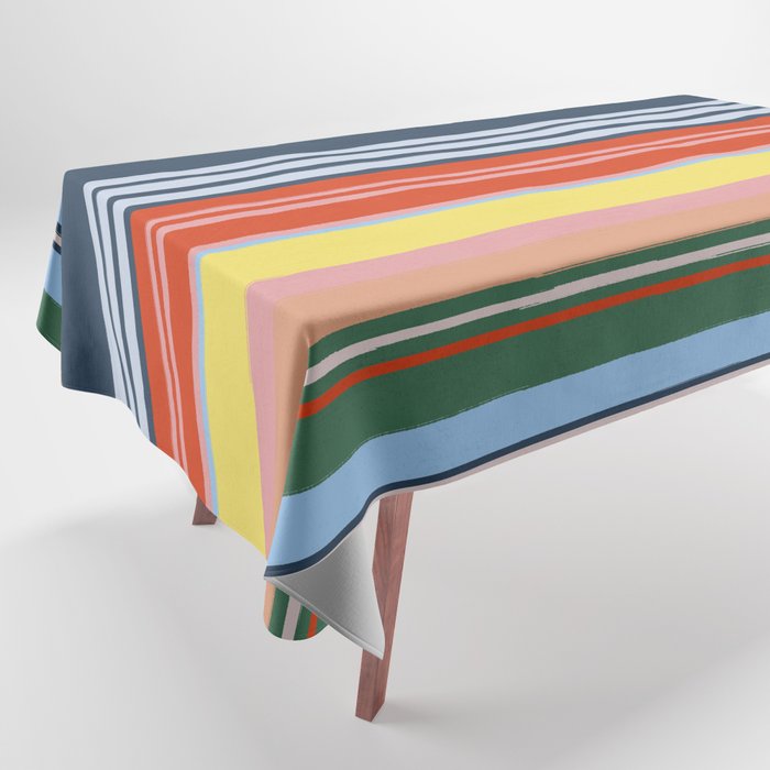 Summer Stripes Tablecloth Gallery Image 1