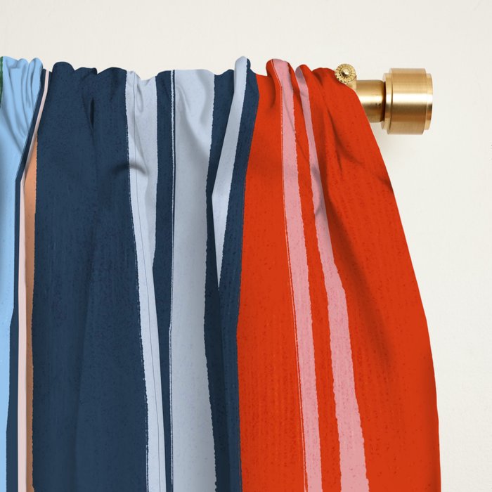 Summer Stripes Window Curtain Gallery Image 2