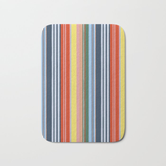 Summer Stripes Bath Mat Gallery Image 1
