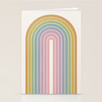 Gradient Arch XXI Tropical Mid Century Modern Rainbow Stationery Card Gallery Image 2