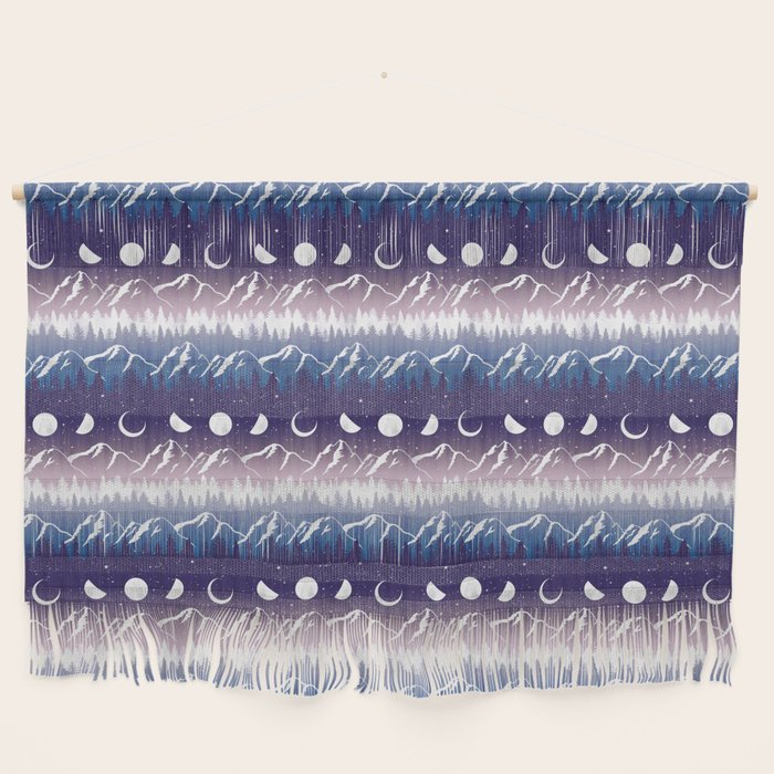 Mountains & Moons Stripe Wall Hanging Gallery Image 1