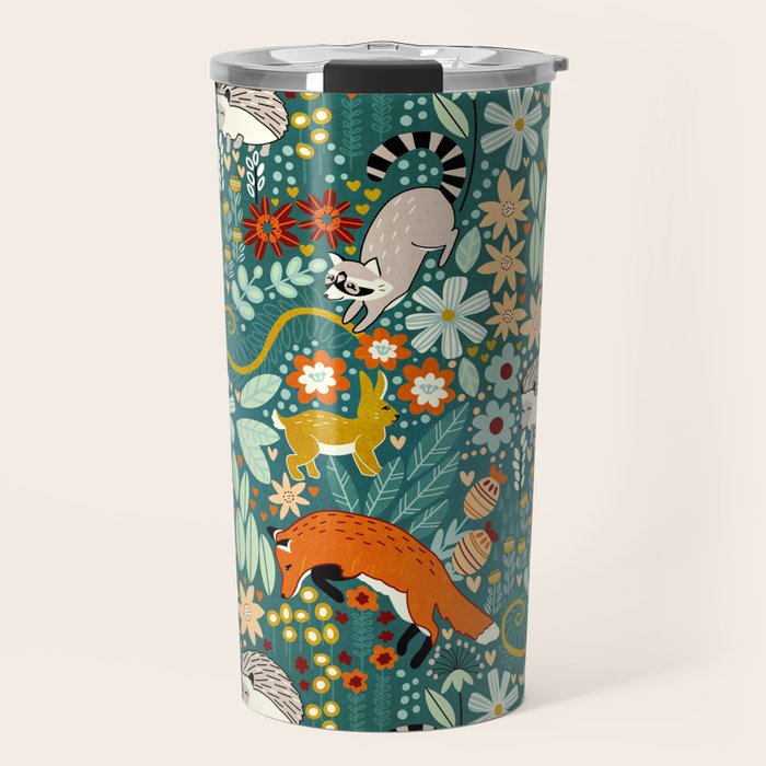 Woodland Pattern Travel Mug Gallery Image 1