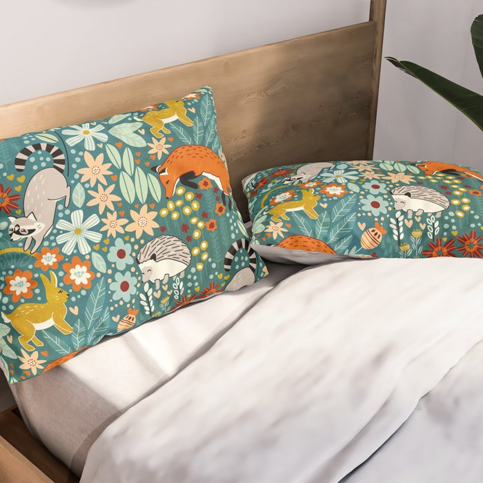 Woodland Pattern Pillow Sham Gallery Image 2