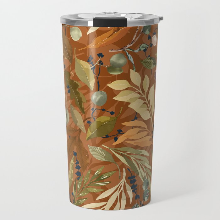 Autumn leafy wild forest B Travel Mug Gallery Image 1
