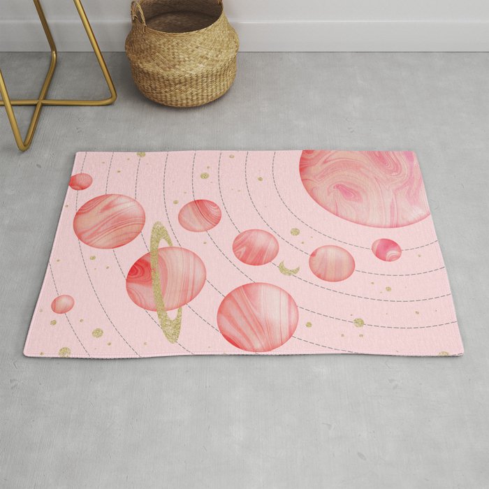 The Pink Solar System Rug Gallery Image 1