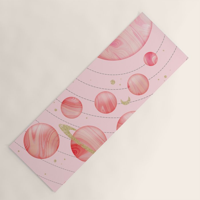 The Pink Solar System Yoga Mat Gallery Image 1