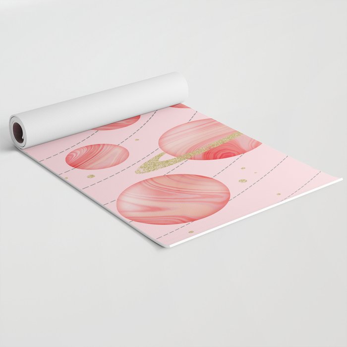The Pink Solar System Yoga Mat Gallery Image 2