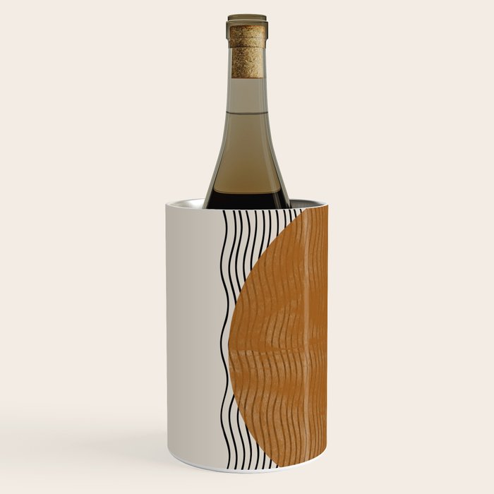 Woodblock Paper Mustard  Wine Chiller Gallery Image 2