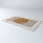 Woodblock Paper Mustard  Rug Gallery Image 3