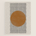 Woodblock Paper Mustard  Jigsaw Puzzle Gallery Image 1