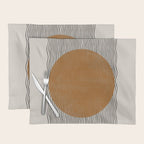 Woodblock Paper Mustard  Placemat Gallery Image 1