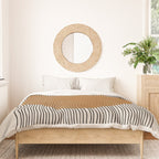 Woodblock Paper Mustard  Duvet Cover Gallery Image 3