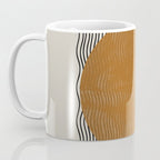 Woodblock Paper Mustard  Coffee Mug Gallery Image 3