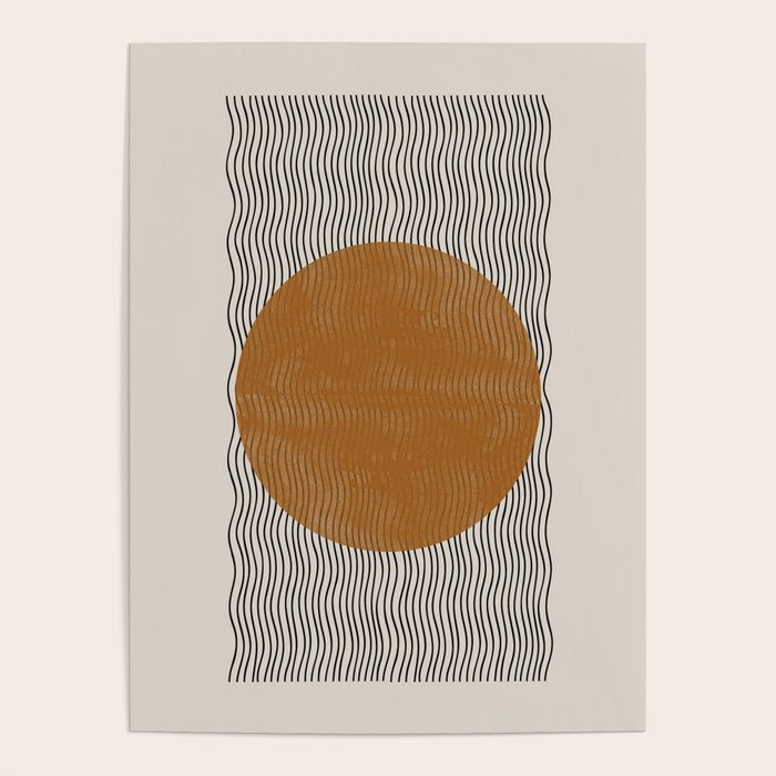 Woodblock Paper Mustard  Poster Gallery Image 4