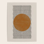 Woodblock Paper Mustard  Poster Gallery Image 4