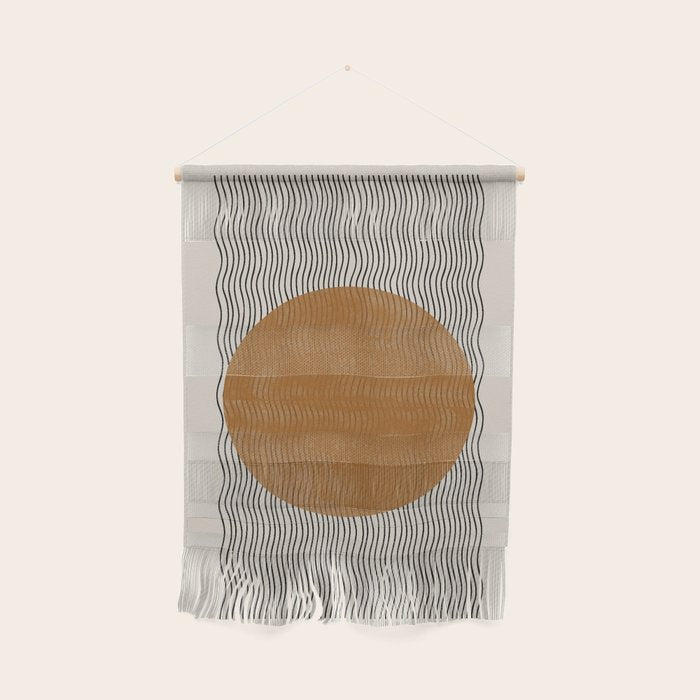 Woodblock Paper Mustard  Wall Hanging Gallery Image 1