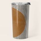 Woodblock Paper Mustard  Travel Mug Gallery Image 2