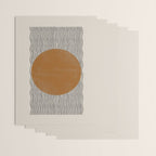 Woodblock Paper Mustard  Wrapping Paper Gallery Image 3