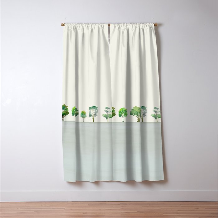 A Row Of Trees Window Curtain Gallery Image 3