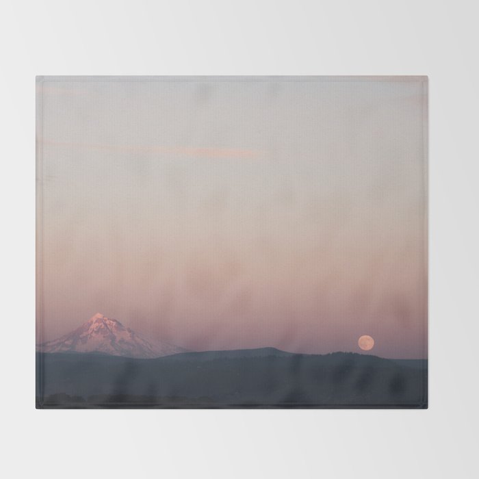 Mountain Moment V Throw Blanket Gallery Image 2