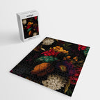 Midnight Hours Dark Vintage Flowers Garden Jigsaw Puzzle Gallery Image 2