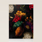 Midnight Hours Dark Vintage Flowers Garden Stationery Card Gallery Image 2