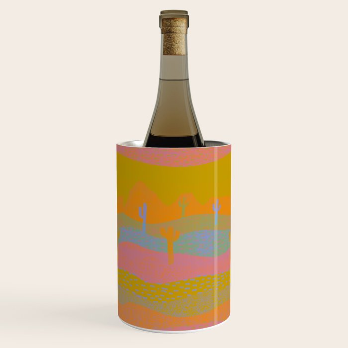Vintage Western Desert Landscape in Dusty Neon Wine Chiller Gallery Image 2