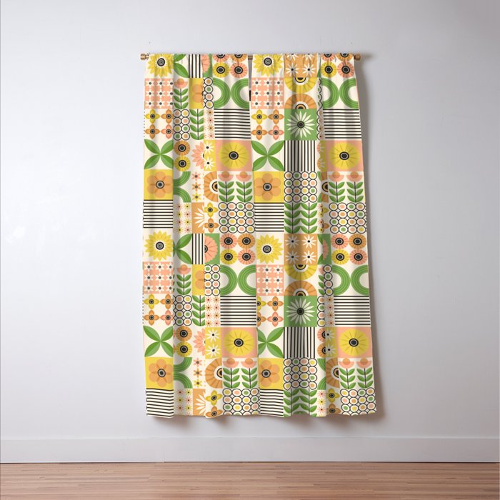 Modern Wildflower Vignettes Window Curtain Gallery Image 3