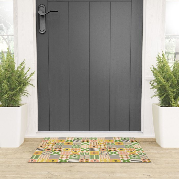 Modern Wildflower Vignettes Welcome Mat Gallery Image 3
