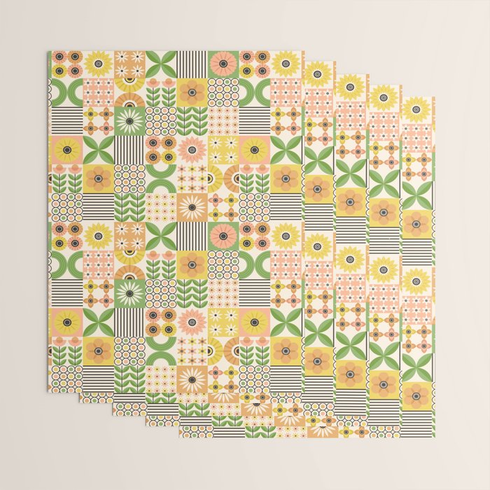 Modern Wildflower Vignettes Wrapping Paper Gallery Image 3