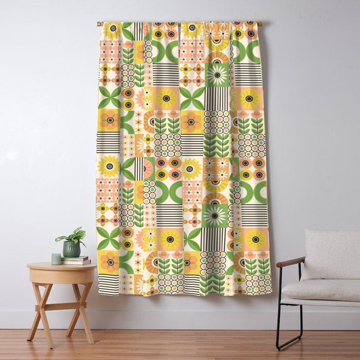 Modern Wildflower Vignettes Window Curtain Gallery Image 5