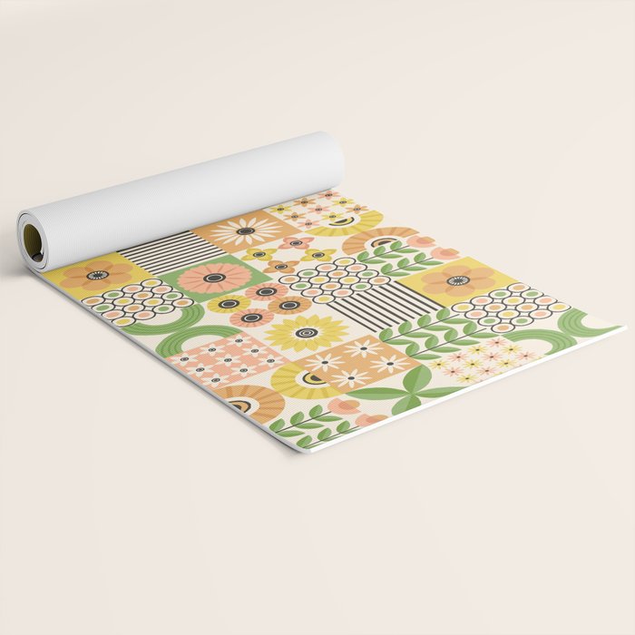 Modern Wildflower Vignettes Yoga Mat Gallery Image 2