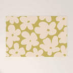 Yellow and Cream - 70's Daisy Welcome Mat Gallery Image 1