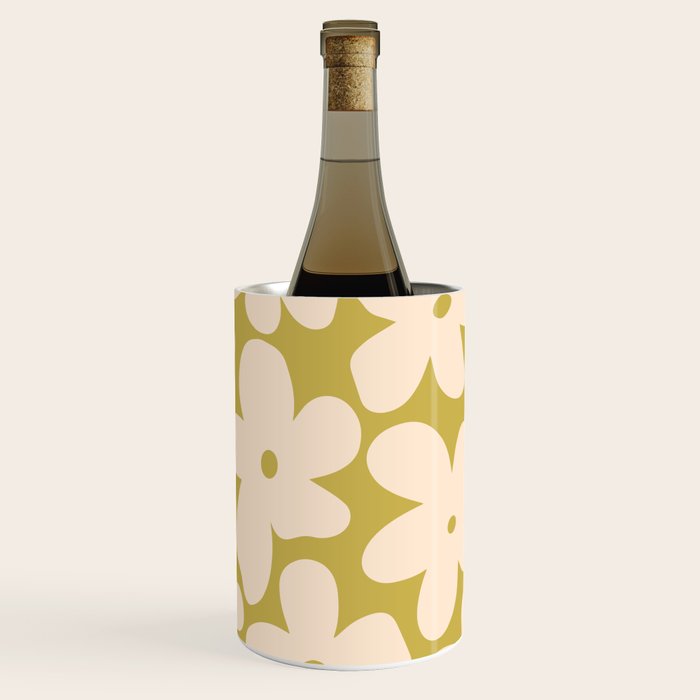 Yellow and Cream - 70's Daisy Wine Chiller Gallery Image 2