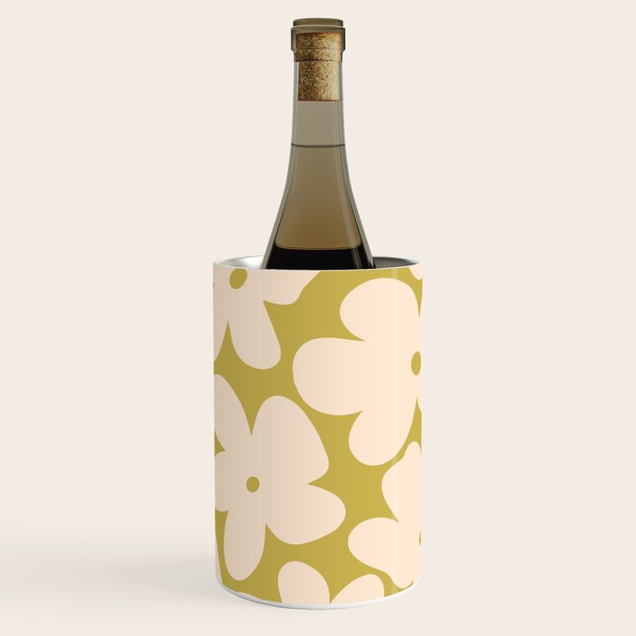 Yellow and Cream - 70's Daisy Wine Chiller Gallery Image 1