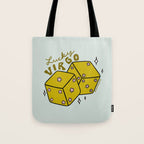 Virgo Dice Tote Bag Gallery Image 1