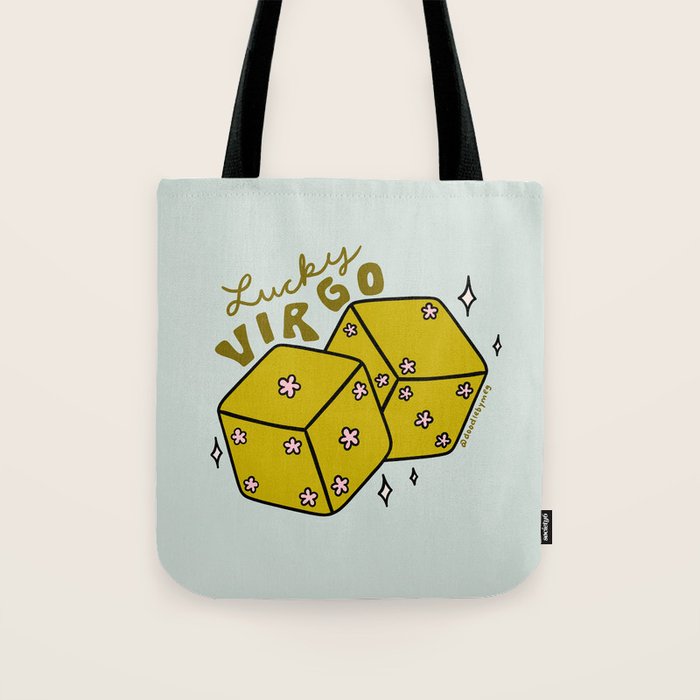 Virgo Dice Tote Bag Gallery Image 1
