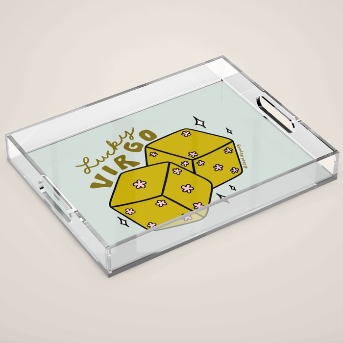 Virgo Dice Acrylic Tray Gallery Image 1