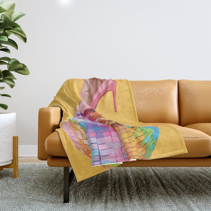 Lights of the Disco 2 Throw Blanket Gallery Image 1