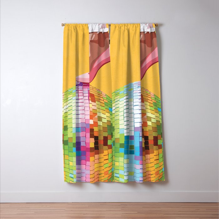 Lights of the Disco 2 Window Curtain Gallery Image 3