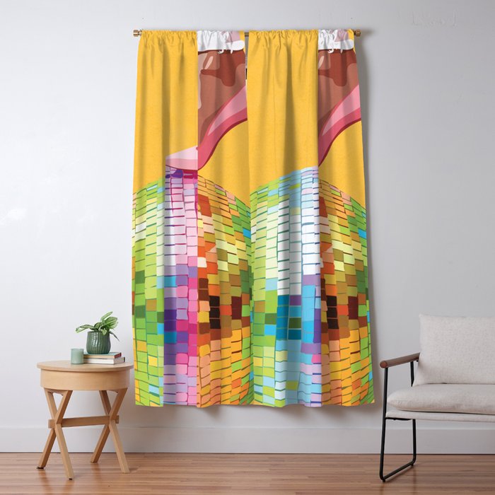 Lights of the Disco 2 Window Curtain Gallery Image 1