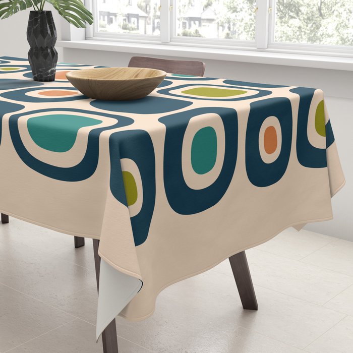 Mid Century Modern Scandinavian Abstract 322 Tablecloth Gallery Image 3